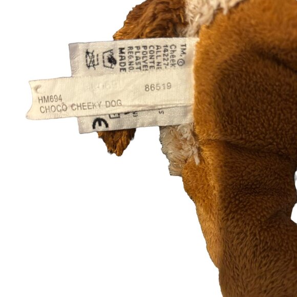 Classic Ganz Choco Cheeky Dog Webkins Plush Brown Cream Stuffed Animal HM694 - Picture 8 of 9